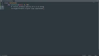 Leetcode 311 Sparse Matrix Multiplication in Python Python Leetcode Python Coding Tutorial