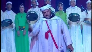 خليفة موحى الحسين أشيبان يقود فرقة أحيدوس في حفل مسار حادة اوعكي 