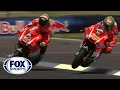 Valentino Rossi and Nicky Hayden Epic Finishes - Indy GP 2013