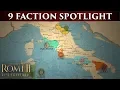 Total War ROME 2 - The 9 Factions of Rise of the Republic