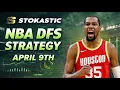NBA DFS Strategy Thursday 26 DraftKings FanDuel NBA Lineup Picks