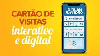 Cartão de Visitas Digital e Interativo - 100% Online e Grátis