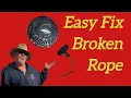 How To Fix a Broken Starter Rope On a Lawn Mower Generator Pressure Washer and Many More Engines