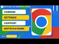 Chrome Settings Notifications Chrome Settings Content Notifications