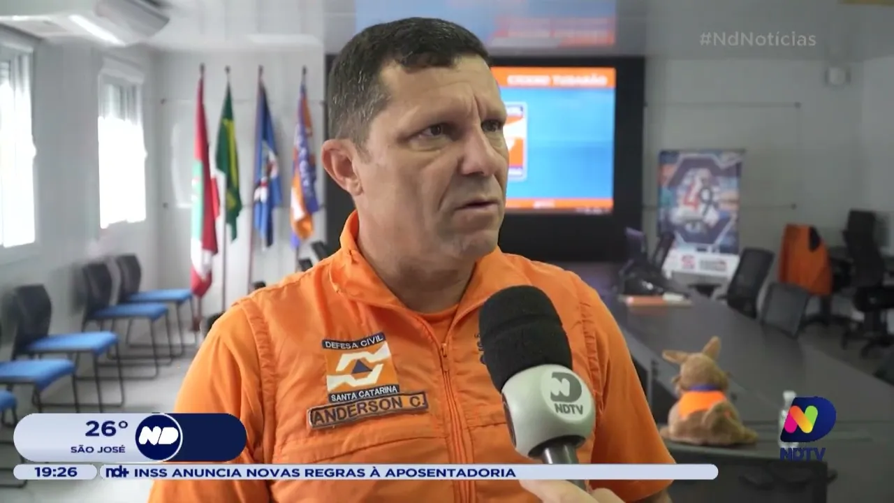 Defesa civil estadual registra passagem de tornado em SC