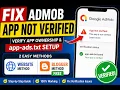 Fix AdMob App Not Verified Verify App Ownership app-ads txt Setup