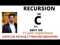 Recursive Functions Recursion In C C Tutorial In Hindi PART 2