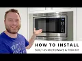 How To Install A Panasonic NN-SN67K Microwave NN-TK621SS Trim Kit in 5 Minutes