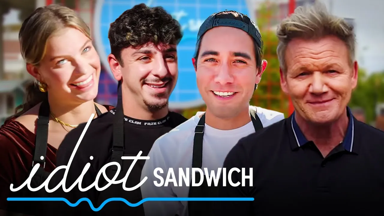 Zach King, FaZe Rug & Sydney Morgan Attempt to Make Sandwiches for Gordon Ramsay   Idiot Sandwich