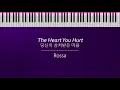Rossa - The Heart You Hurt (당신이 상처받은 마음) • Karaoke Piano•(Lower Key)