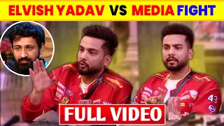 elvish yadav angry on media full video elvish yadav vs media in bigg boss 18 elvishyadavvlogs