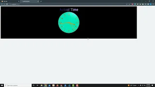 Python Coded Clock Actual Time and 3D Animation