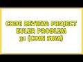 Code Review Project Euler Problem 31 Coin Sum