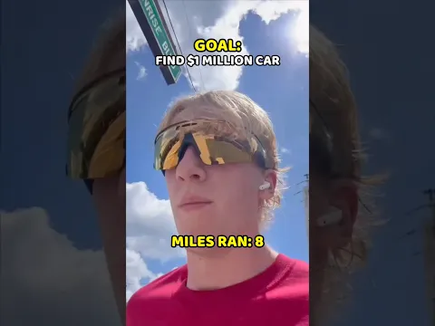 Running until I find a $1 million car