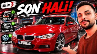 BMW F30 MODİFİYE 3 🚗 | Pasta cila, seramik, soğuk pres, katlanır ayna