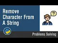 Arabic Problems Solving With Python - Remove Char From String
