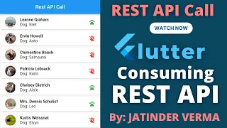 Consuming REST API in flutter REST API call in flutter using http package