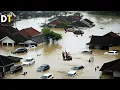 Bali staat vandaag onder water! Enorme overstroming verandert Denpasar in een meer, huizen ingest...
