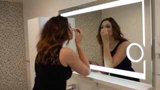 Illuminated bathroom mirror Aurora 48 x 28