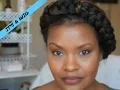 HOW TO FAUX HALO GODDESS BRAID Protective Style Using A Natural Hair Wig