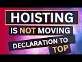 Hoisting in Javascript explained by Frontend Master