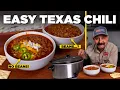 The EASIEST TEXAS CHILI Recipe My Award Winning Bowl of Red