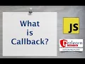 1 - JS Callbacks