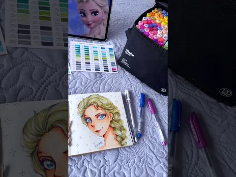 ❄️🔥 #frozen #elsa #desenho #drawing #ohuhumarkers
