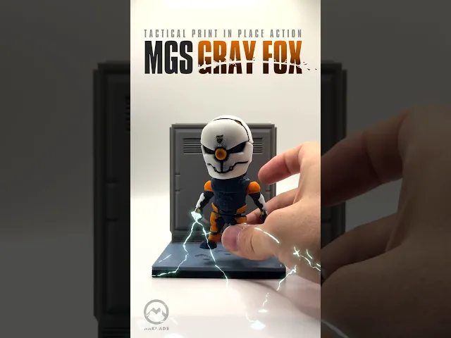 MGS GRAY FOX DIORAMA - Tactical Print in Place Action video thumbnail