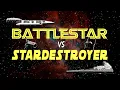 BattleStar versus Star Destroyer .