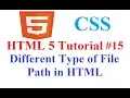 HTML 5 Tutorial File Path in HTML