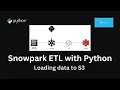Data Engineering with Snowpark ETL for Snowflake to AWS S3 dynamic data load Python SQL