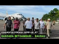 Lagu Pendaratan Perdana Pesawat Super Air Jet di Bandara Betoambari Baubau 2025