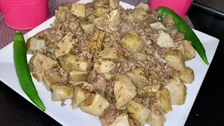 شوكي باللحمة او أرضي شوكي أو خرشوف  من أطيب الاكلات   وكمان سهلة التحضير   دندنها