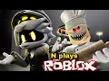 N Murder Drones plays ROBLOX - Escape Papa Pizza s Pizzeria