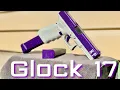 Custom Painted Glock 17 DIY Plum crazy purple matte white