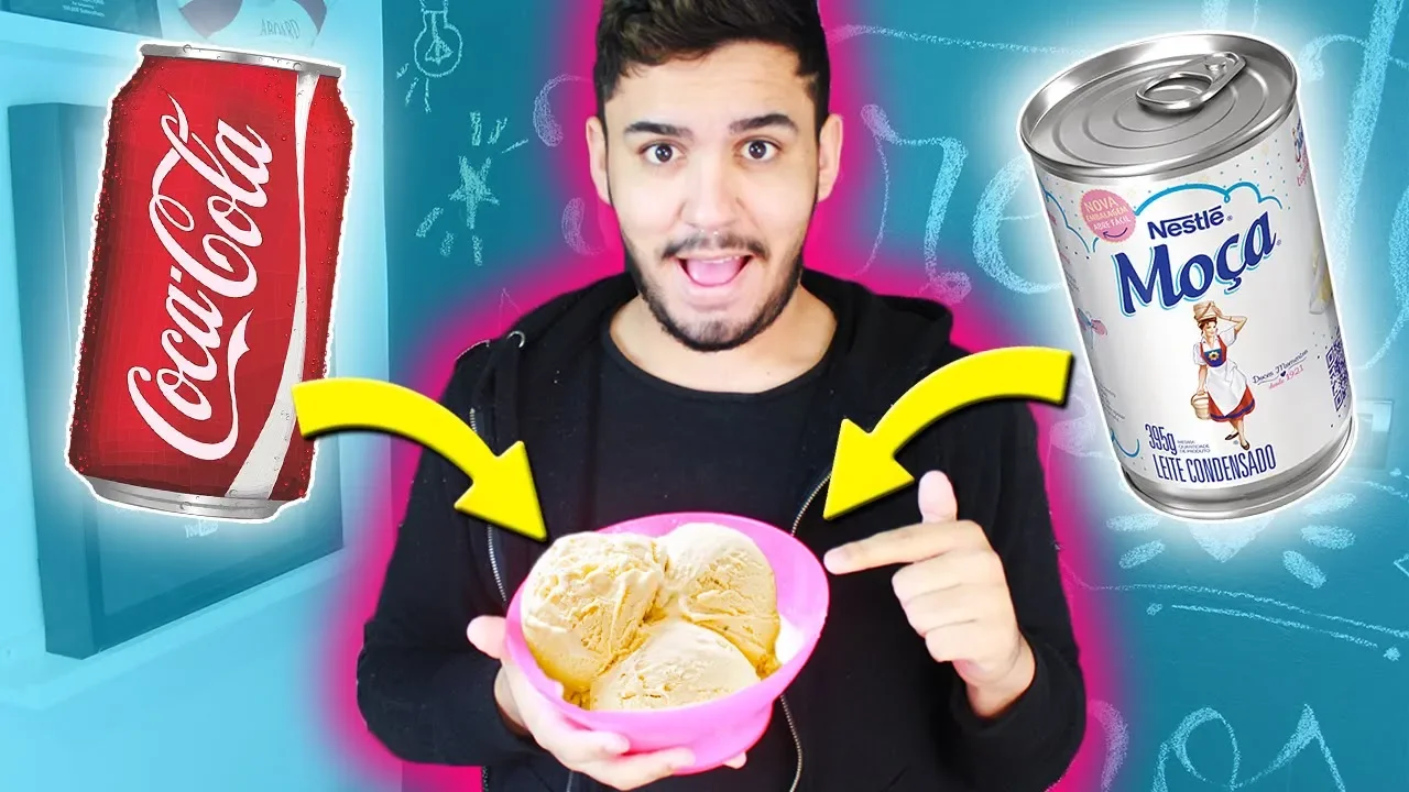 SORVETE DE REFRIGERANTE COM APENAS 2 INGREDIENTES! RECEITA FÁCIL