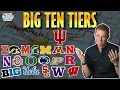 BIG 10 TIERS Oregon Ohio State Indiana ALL Championship Contenders Always College Football