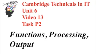 Cambridge Technicals Level 3 IT Unit 6 -
