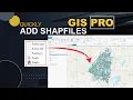 How to Import Shapefiles ArcGIS Tutorial