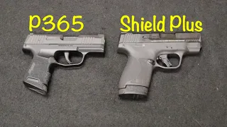 S W Shield Plus vs Sig P365