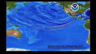 January 23 2018 Kodiak Alaska tsunami propagation