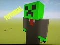 Creeper in a suit - minecraft statue