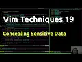 Vim Techniques 19 - Concealing Sensitive Data