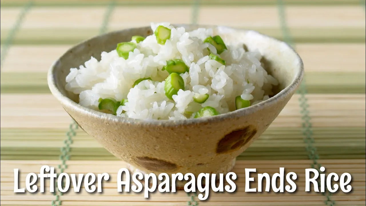 Asparagus Rice Using Leftover Ends  (SDGs Recipe)   OCHIKERON   Create Eat Happy :)