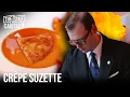 Lagu Michelin Star Crepe Suzette dish at the 5-Star Ritz London by Luigi Cagnin tableside service