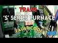 TRANE gas furnace and the E04 fault