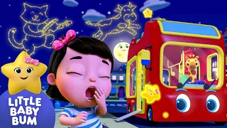Bus Stargazing 🌟 | 🚌Wheels on the BUS Songs! 🚌 Nursery Rhymes for Kids