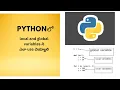 local variable and global variable in python in telugu python variables