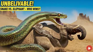 जब एनाकोंडा ने हाथी को निगलने की कोशिश की" (When the Anaconda Tried to Devour the Elephant)#elephant